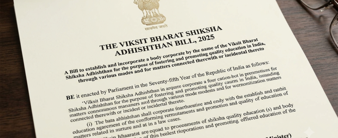 The Viksit Bharat Shiksha Adhishthan Bill, 2025 — An Explanatory Analysis